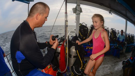 SSI Junior open water diver course at Koh Lanta. Thailand dive.