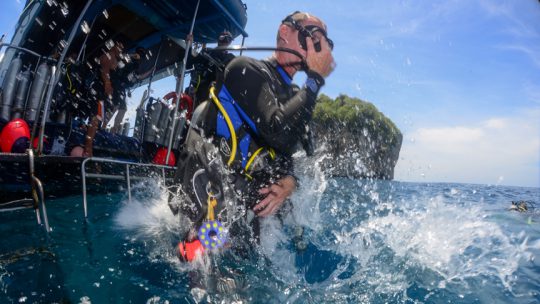 Koh Lanta scuba diver Thailand