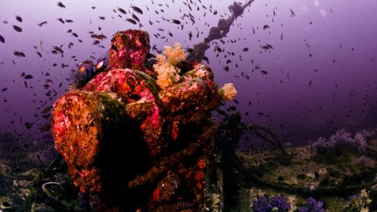 King Cruiser Wreck Site scuba diving koh lanta Thailand
