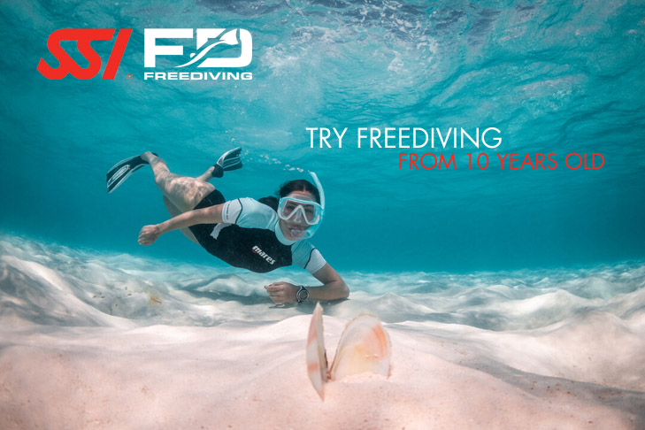 SSi cours d'une journée try freediving, apnée à koh lanta.